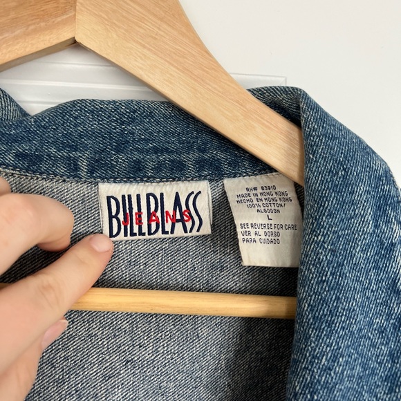 Vintage BillBlass Jeans Jean Jacket Dark Wash size large - Picture 6 of 7